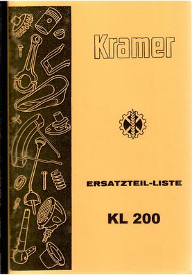 Ersatzteilliste Kramer KL 200, Dieselschlepper, Landtechnik, Trecker, Traktor