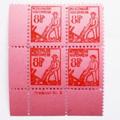 Alliierte Besatzung sowjetische Zone MV 1945 Mi. Nr.11 xa DZ