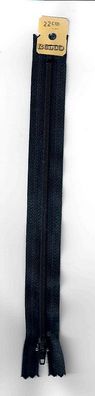 Reißverschluß 100/22 BELCO 0/KSt. Farbe 000 schwarz