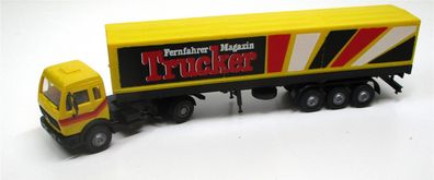 Roskopf 1/87 MB Koffersattelzug Trucker Magazin OVP (Spur H0)(A98-10)