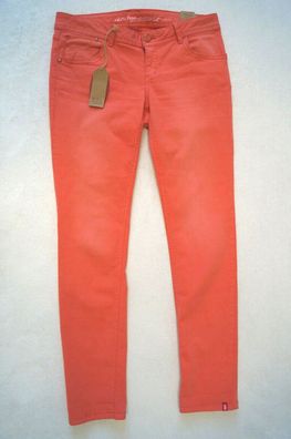 edc by ESPRIT FIVE Damen Jeans Hose W31 L32 Pfirsich NEU