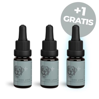 CBD Öl für große Hunde Dog Love 2 + 1 Gratis