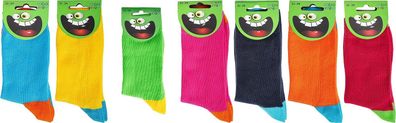 SOCKS PUR „GUTE LAUNE FARBEN“ Söckchen für Kinder und Teenager 3 Paar