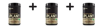 3 x Optimum Nutrition 100% Gold Standard Plant (1.5lbs) Chocolate