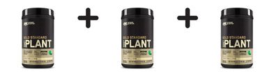 3 x Optimum Nutrition 100% Gold Standard Plant (1.5lbs) Vanilla