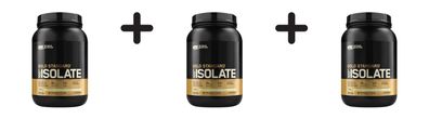 3 x Optimum Nutrition 100% Whey Gold Isolate (2.05lbs) Vanilla