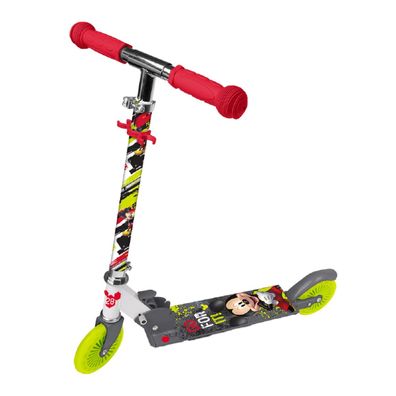 Disney Mickey Two-Wheel Scooter für Kinder, mit Fußbremse und verstellbarem Lenker