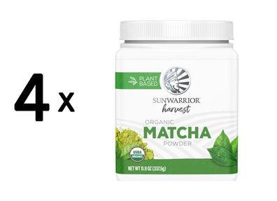 4 x Sunwarrior Organic Matcha Powder (337g) Unflavoured