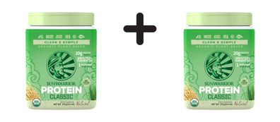 2 x Sunwarrior Protein Classic Organic (375g) Natural
