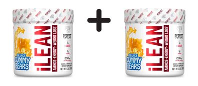 2 x Perfect Sports iLean Aminos + Energy + Weight Loss (150g) Orange Gummy Bear