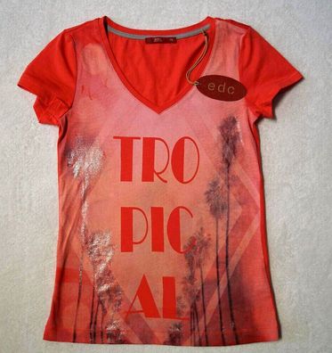 edc by ESPRIT T-Shirt Gr. XS orange-pfirsich 17,99 € NEU