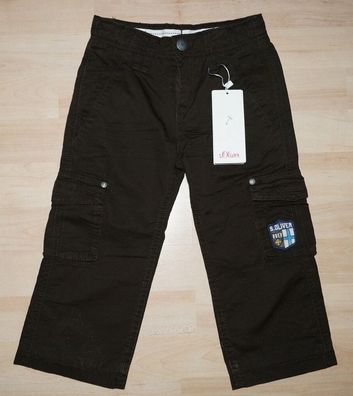 s. Oliver JOHN Thermohose Cargohose Jerseyfutter Gr.92 dunkelbraun 39,95 € NEU