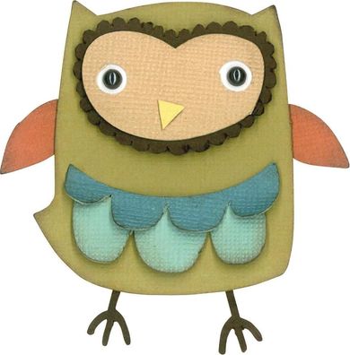 Sizzix 2118739909 ThinlitsDieSetOwl