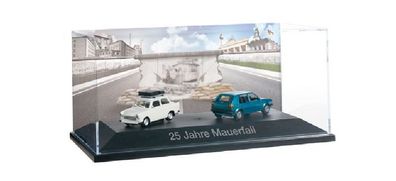 Herpa 101943 PC Trabant+VW Golf25J. Mauerf 1:87