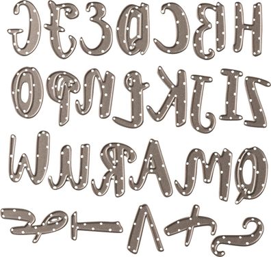 Sizzix 2118731710 ThinlitsDieBru. Alpha