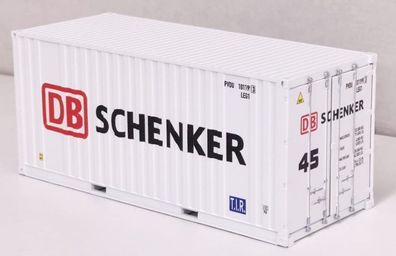 Kiss MBS 1C06 Container 20 ft DB Schenker weiß Spur 1