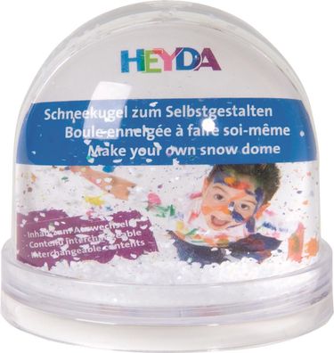 Heyda 204888400 Schneekugel "klein" 9 x 8,5 cm