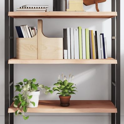 vidaXL Wandregal 100x50x(2-4) cm Massivholz Eiche Unbehandelt