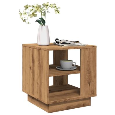 vidaXL Couchtisch Artisan-Eiche 40x40x43 cm Holzwerkstoff