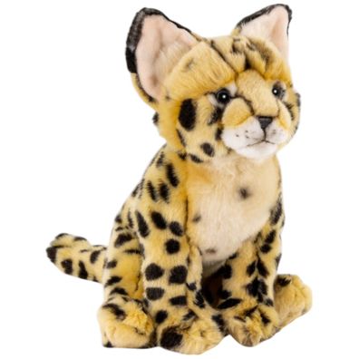 Carl Dick Serval Katze ca. 26cm. Plüschtier, Stofftier, Kuscheltier 3702