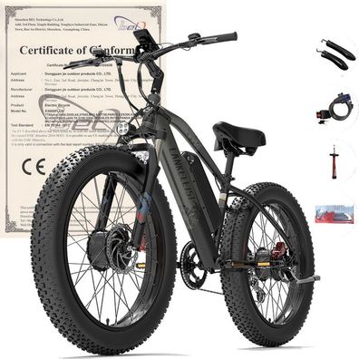 Lankeleisi MG740 PLUS Elektrofahrrad E-Bike 2000W Samsung 20Ah 150KM 51km/ h 26"