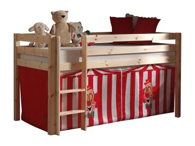 Spielbett Karolina 210x106x114 Kinderbett Massivholz natur