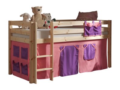 Spielbett Karolina 210x106x114 Kinderbett Massivholz natur