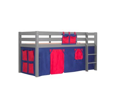 Spielbett Karolina 210x106x114 Kinderbett Massivholz grau