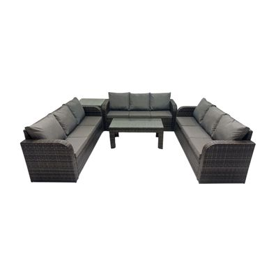 Fimous Garten Sofa im Freien Sets Polyrattan Gartenmöbel Set