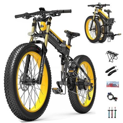 Elektrofahrrad Lankeleisi XT750 PLUS Faltrad E-Bike 1000W 40KM/ H 17.5AH Bis 120KM