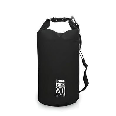 Dry Bag 20L Wasserdichter Packsack Trockentasche Seesack Packsack Schwarz Retoo