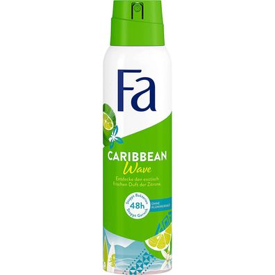 Fa Deospray Caribbean Lemon Wave langanhaltender frischer Duft 150ml