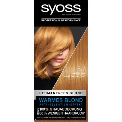 Syoss Color 8 bis 7 Honigblond mit Vitamin B5 Grauabdeckung 115ml