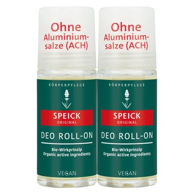 Speick Original Natural Deo Roll On ohne Aluminiumsalze 50ml 2er Pack