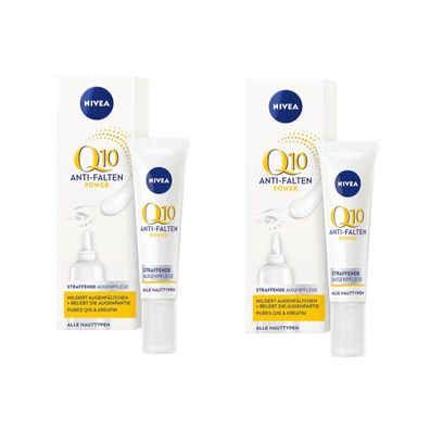 Nivea Visage Q10 Augenpflege Anti Falten und Straffung 15ml 2er Pack