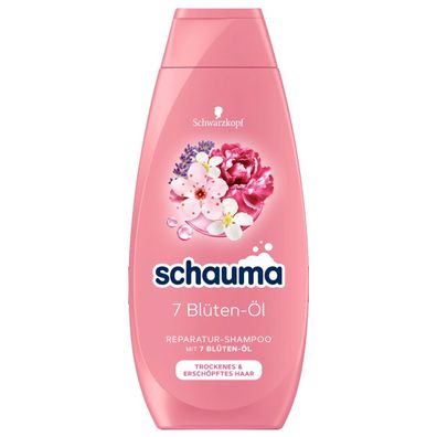 Schauma 7 Blüten Öl Reparatur Shampoo Glanz Reparatur 400 ml