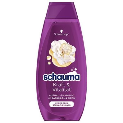 Schauma Shampoo Kraft und Vitalität mit Baobab Öl und Biotin 400ml