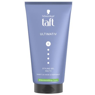 TAFT Styling Gel Ultimativ Starker Halt 5 zu Haar und Kopfhaut 150ml