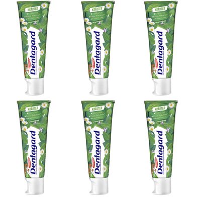 Dentagard Kräuter Zahnpasta natürlicher Kräutergeschmack 75ml 6er Pack