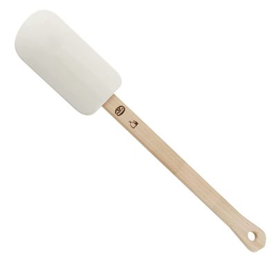 Dr. Oetker Küchenhelfer Teigschaber mit stabilem Holzgriff 28cm