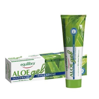 Equilibra Zahngel mit Aloe Vera, 75ml, Dreifachwirkung