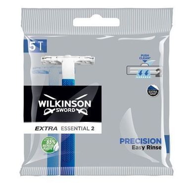 Wilkinson Extra2 Präzisions-Rasiermesser, 5 Stk