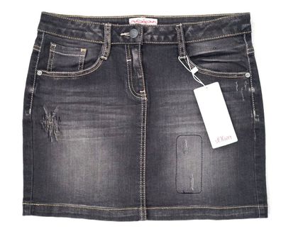 s. Oliver Mädchen Rock Jeansrock Gr. 152, 164, 176 Regular dunkelgrau 35,99 € NEU