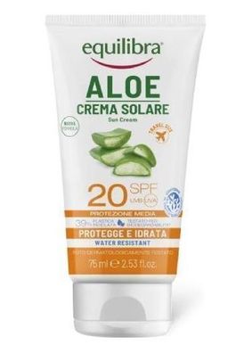 Equilibra Aloe Sonnencreme LSF 20 gegen UVB/UVA, 75 ml