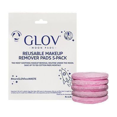 Glov Moon Pads Wiederverwendbare Make-up-Entfernerpads, 5 Stéck