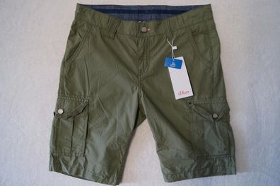 s. Oliver Caprihose / Bermuda Gr. 146 BIG khaki NEU