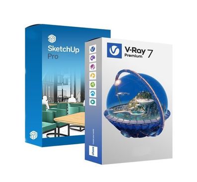 SketchUp Pro 2025 + V-Ray 7, Vollversion, Deutsch, Windows