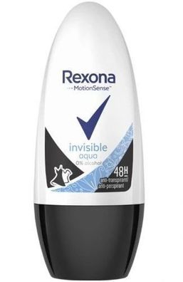 Rexona Invisible Aqua Antitranspirant Roll-On 50 ml