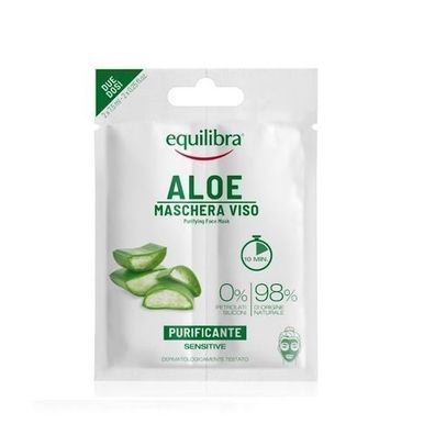 Equilibra Aloe Gesichtsreinigungsmaske Duo, 2 x 7,5 ml