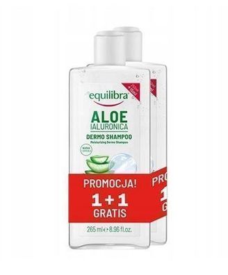 Equilibra Aloe Shampoo Hyaluron 2 x 265 ml